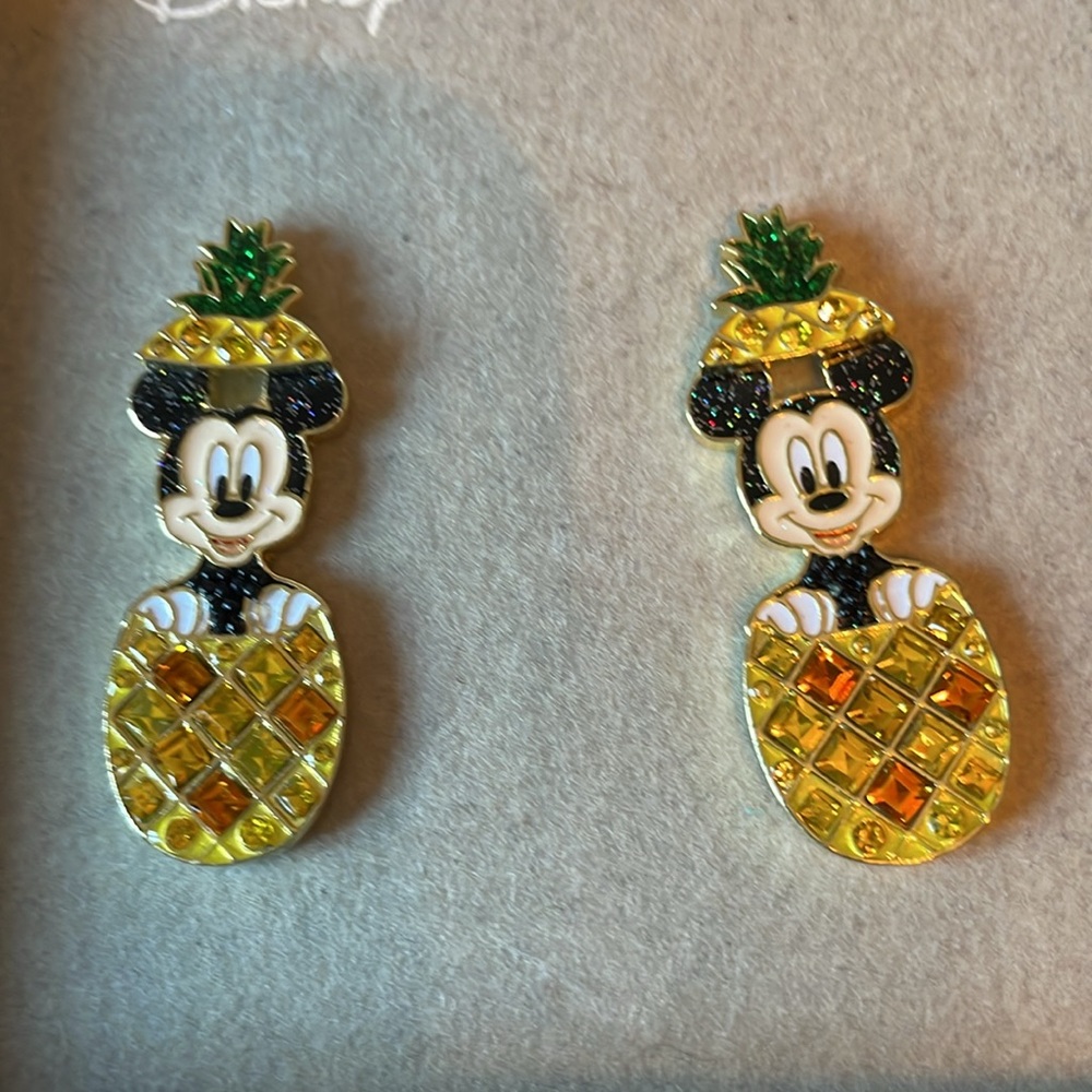 Disney BaubleBar Mickey Mouse Pineapple Earrings